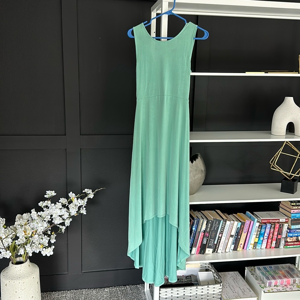 BCBG Green Sleeveless Dress xxs